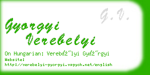 gyorgyi verebelyi business card